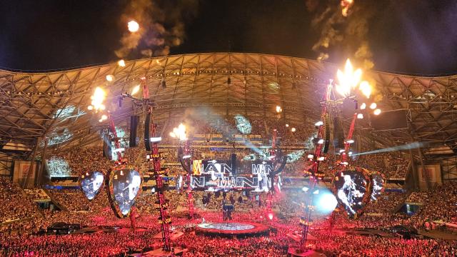 Concert de Ed Sheeran au stade Vélodrome à Marseille. Juin 2025