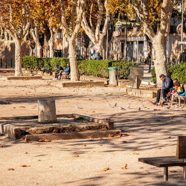 Terrain de pétanque à l'Estaque