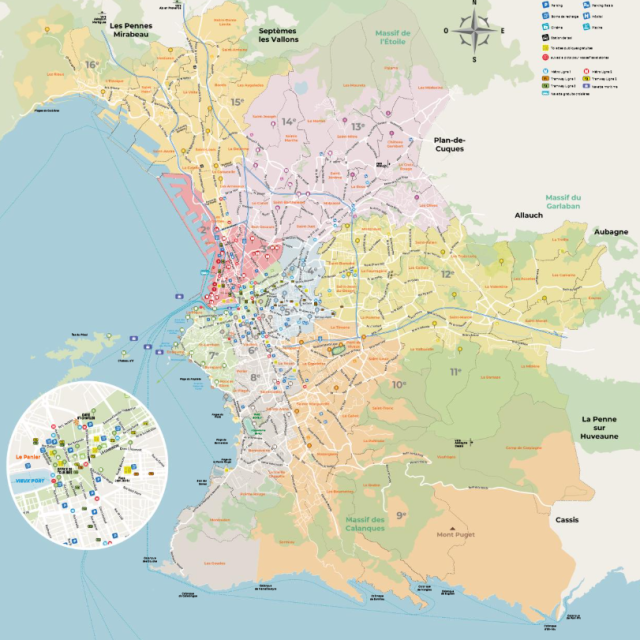 Full map of Marseille